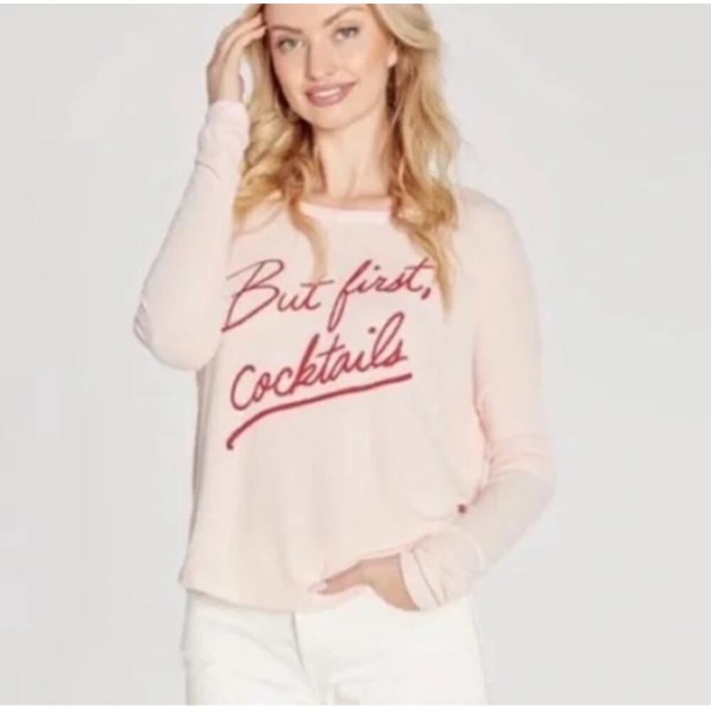 WildFox - But First Cocktails Sweatshirt Size: Small - Picture 1 of 6